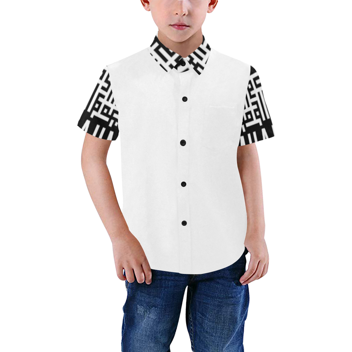 MXV-1 Zenith London Kid's Short Sleeve Button-Up Shirt