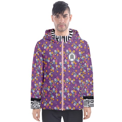 Musa Muaegabi Purple Haze Men's Hooded Bubble Jacket