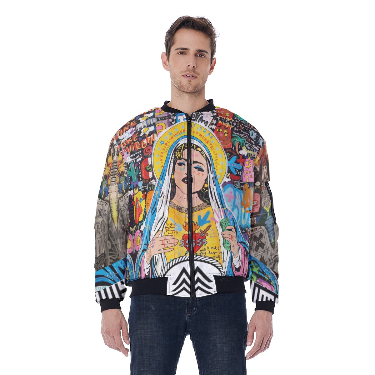 All-Over Print Men's Bomber Jacket