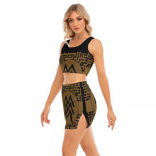 Load image into Gallery viewer, MXV-I Zenith Gold Women&#39;s Skirt Set
