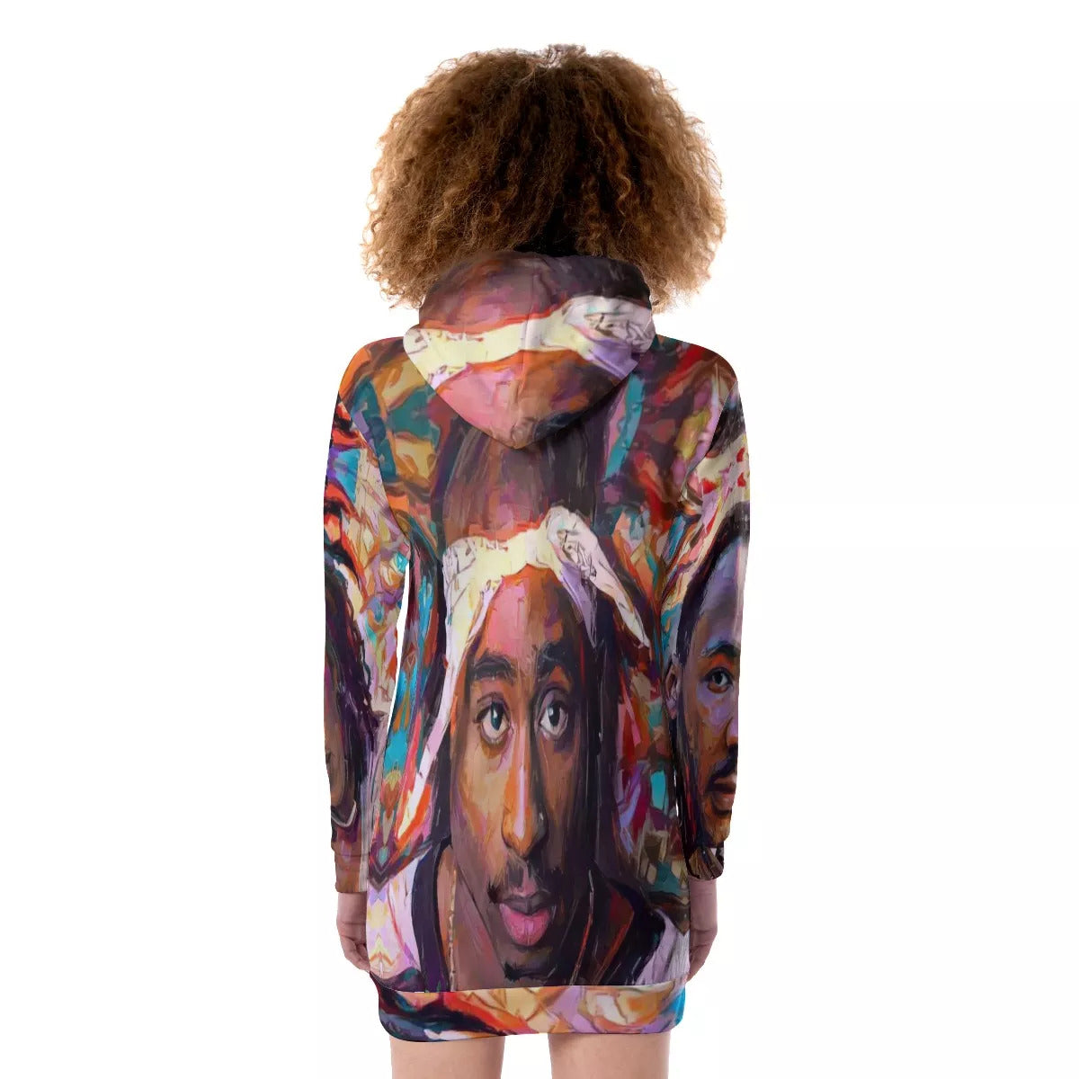 AMG-II SPOKEN WORDS Plush Hoodie Dress