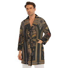 Load image into Gallery viewer, All-Over Print Men&#39;s Borg Fleece Robe
