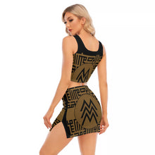 Load image into Gallery viewer, MXV-I Zenith Gold Women&#39;s Skirt Set
