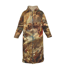 Load image into Gallery viewer, All-Over Print Men&#39;s Long Fleece Zip Up Windbreaker
