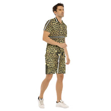 Load image into Gallery viewer, All-Over Print Men&#39;s Short Sleeve Shirt Set
