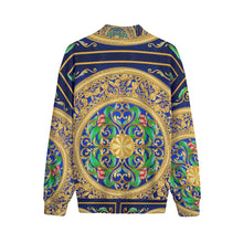 Load image into Gallery viewer, All-Over Print Men&#39;s Stand-up Collar Sweater With Zipper Closure
