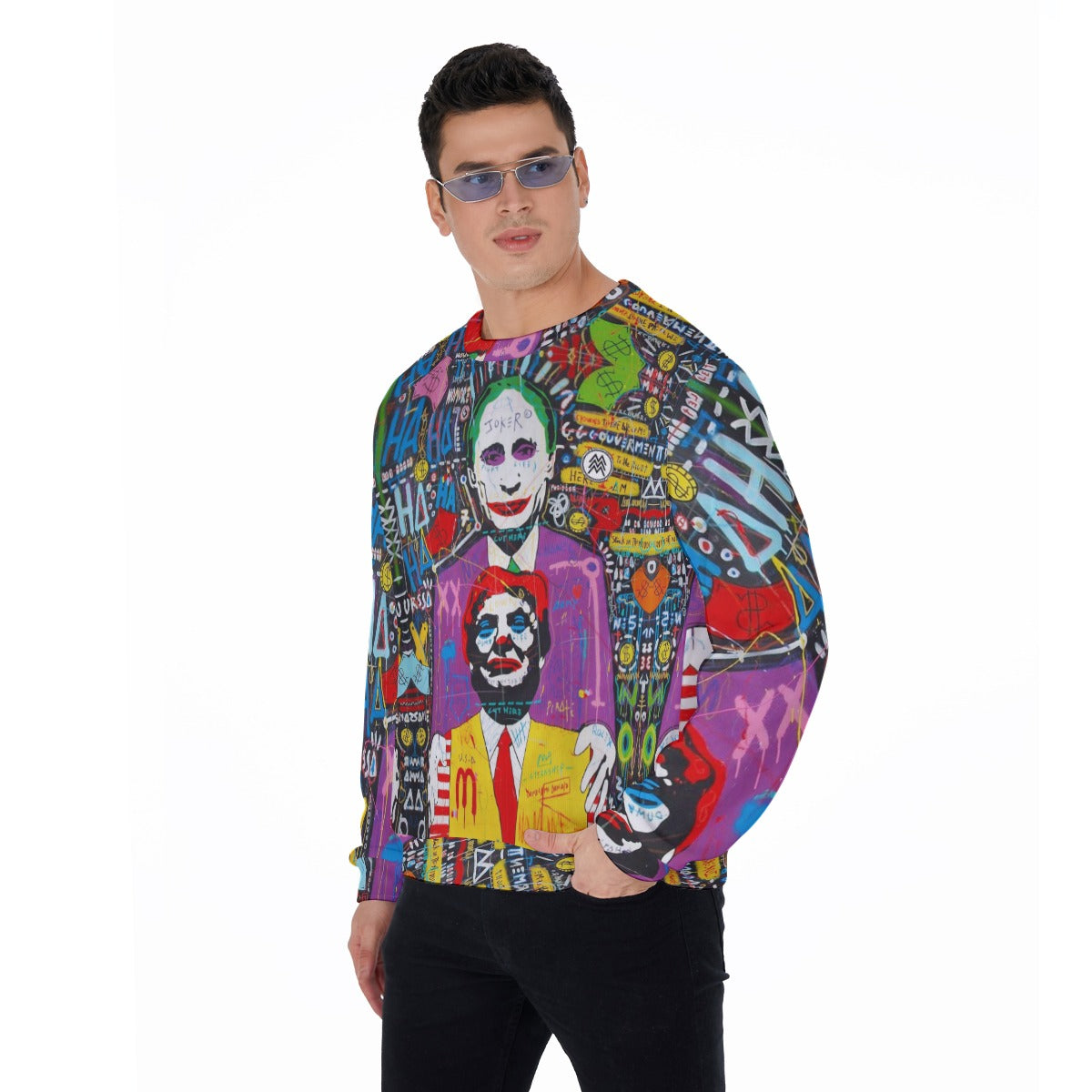 All-Over Print Men's Thicken Sweater