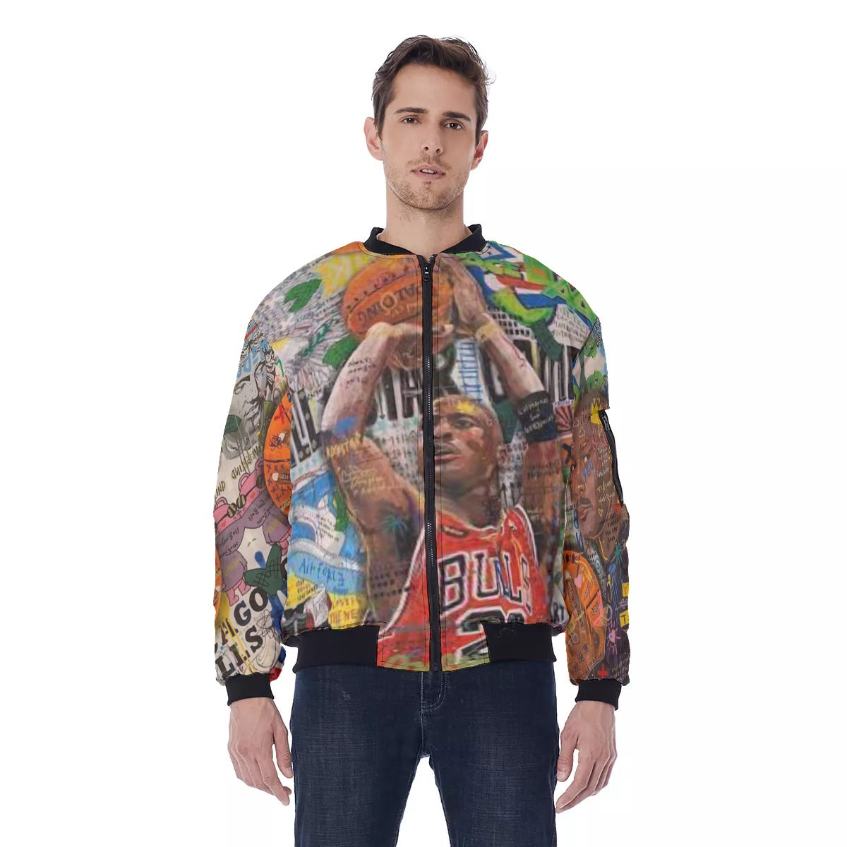 All-Over Print Men's Bomber Jacket