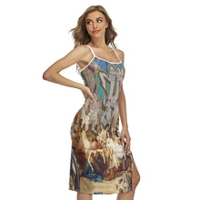 Load image into Gallery viewer, All-Over Print Women&#39;s Back Cross Cami Dress
