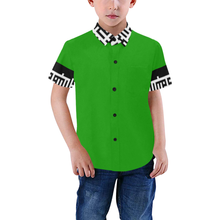 Load image into Gallery viewer, MXV-1 Zenith London Kid&#39;s Short Sleeve Button-Up Shirt
