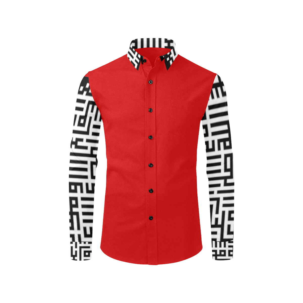 MXV-1 Zenith London Men's Long Sleeve Button-Up Shirt