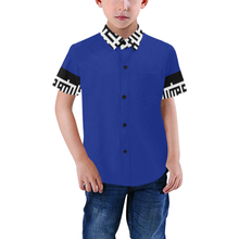 Load image into Gallery viewer, MXV-1 Zenith London Kid&#39;s Short Sleeve Button-Up Shirt
