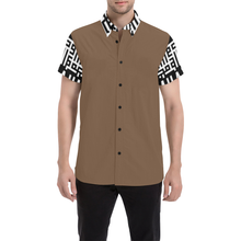 Load image into Gallery viewer, MXV-1 Zenith London Men&#39;s Short Sleeve Button-Up Shirt
