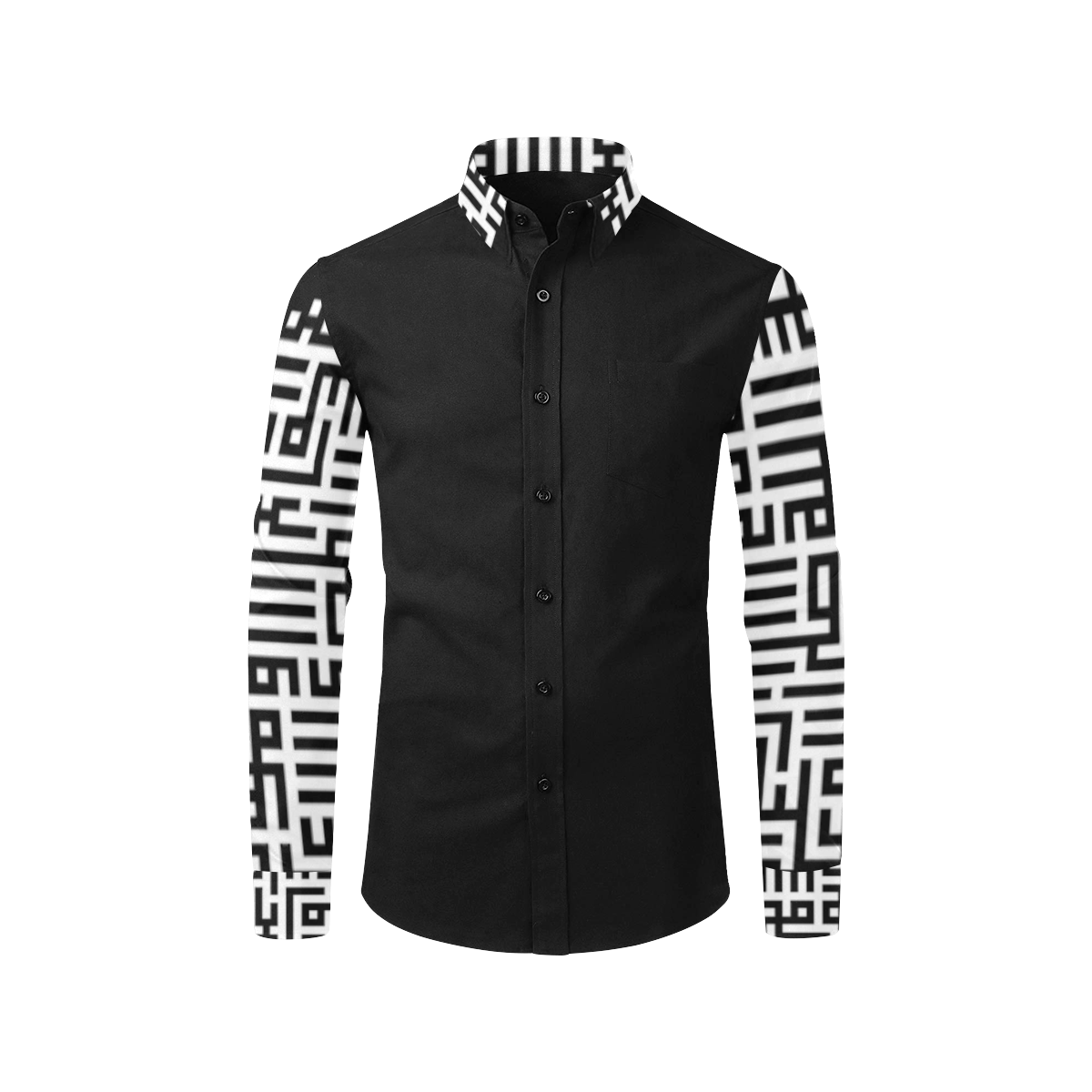 MXV-1 Zenith London Men's Long Sleeve Button-Up Shirt