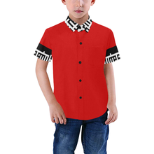 Load image into Gallery viewer, MXV-1 Zenith London Kid&#39;s Short Sleeve Button-Up Shirt
