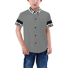 Load image into Gallery viewer, MXV-1 Zenith London Kid&#39;s Short Sleeve Button-Up Shirt
