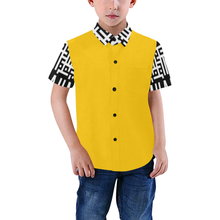 Load image into Gallery viewer, MXV-1 Zenith London Kid&#39;s Short Sleeve Button-Up Shirt
