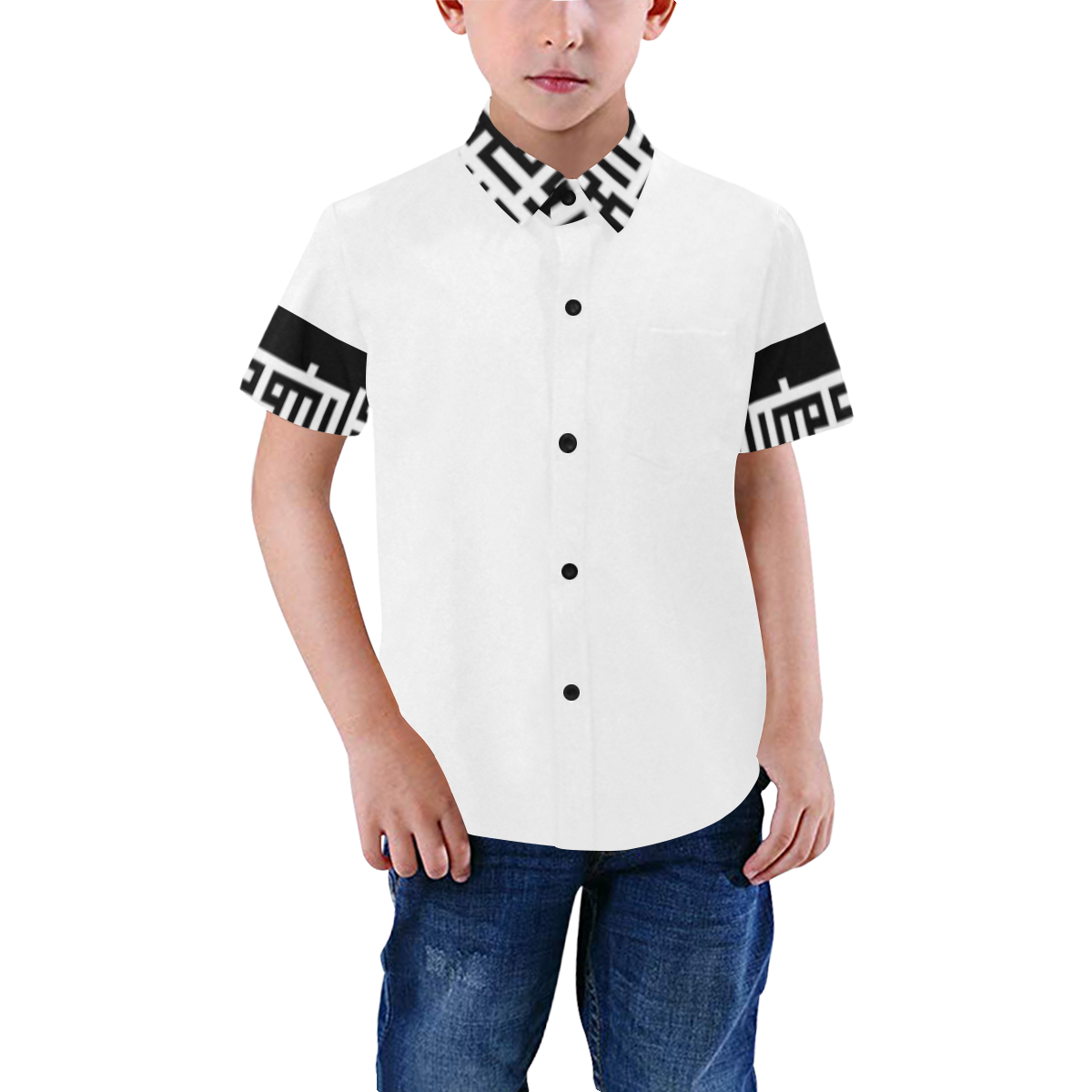 MXV-1 Zenith London Kid's Short Sleeve Button-Up Shirt