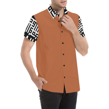 Load image into Gallery viewer, MXV-1 Zenith London Men&#39;s Short Sleeve Button-Up Shirt
