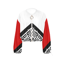 Load image into Gallery viewer, MXV-1 Zenith London Bella Blanco Crop Bomber
