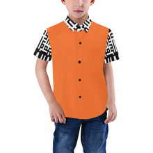 Load image into Gallery viewer, MXV-1 Zenith London Kid&#39;s Short Sleeve Button-Up Shirt
