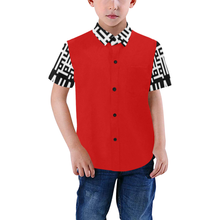 Load image into Gallery viewer, MXV-1 Zenith London Kid&#39;s Short Sleeve Button-Up Shirt
