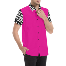 Load image into Gallery viewer, MXV-1 Zenith London Men&#39;s Short Sleeve Button-Up Shirt
