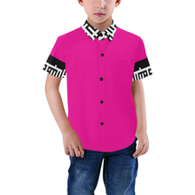 Load image into Gallery viewer, MXV-1 Zenith London Kid&#39;s Short Sleeve Button-Up Shirt
