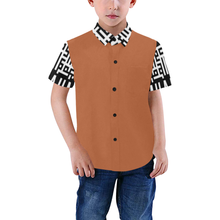 Load image into Gallery viewer, MXV-1 Zenith London Kid&#39;s Short Sleeve Button-Up Shirt
