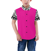 Load image into Gallery viewer, MXV-1 Zenith London Kid&#39;s Short Sleeve Button-Up Shirt
