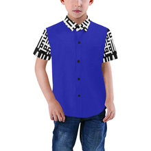 Load image into Gallery viewer, MXV-1 Zenith London Kid&#39;s Short Sleeve Button-Up Shirt
